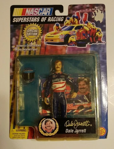 NASCAR Dale Jarrett Superstars Of Racing Figure Collector Card 1998 Cover