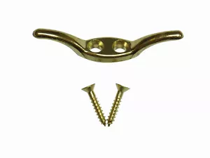 Tacchetta corda in metallo 2 1/2" Ottone Lucido per Legni Tessuti, Sfumature Romane e Piegate - Foto 1 di 3