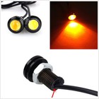 10 X Amber White Eagle Eye 18mm 10W Car Vehicle Fog DRL LED COB Light Headlamps Land Rover LR2