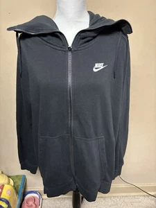 Women's Nike full zip black embroidered hoodie, 2X - Picture 1 of 16