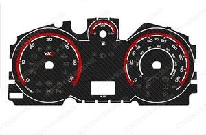 Vauxhall Astra H/Zafira B Diesel VXD VXR Style Carbon Dial Cards Gauges - Picture 1 of 8