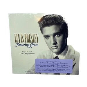 Vintage Elvis Presley Elvis 2 Cassette tapes Amazing Grace factory sealed NIB - Picture 1 of 3