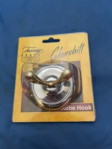Tuscany Brass Churchill Double Robe Hook! - Picture 1 of 2