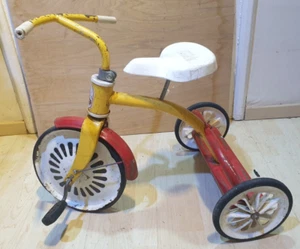Vintage Original Rare Childs Raleigh Tricycle Trike 3 Wheeler 1950s Needs Tlc - Picture 1 of 13