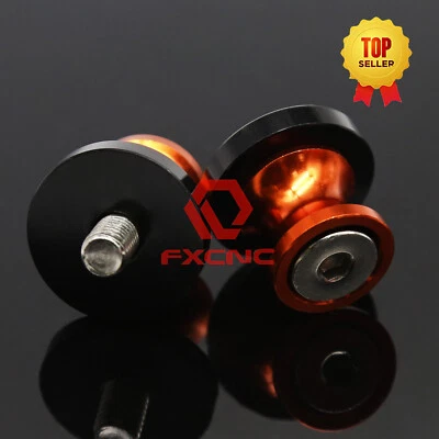 FXCNC Naranja 10mm Brazo Oscilante Deslizadores Soporte Bobina Apto para ZX-9R 98-03 ZX-10R 04-10 Foto 1 de 4