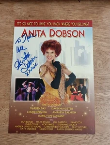 Anita Dobson UK Actress Original Signature On Theatre Flyer - Picture 1 of 2