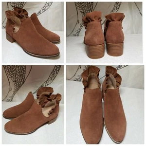Botas al tobillo de cuero gamuza marrón Seychelles Los Angels talla 7 - Imagen 1 de 8