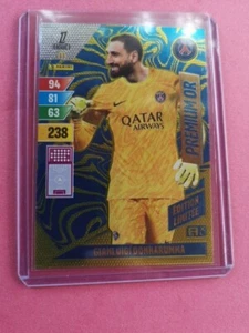 Gianluigi Donnarumma Psg Edition Limitée Premium Or  Carte Foot Panini Adrenalyn - Picture 1 of 8