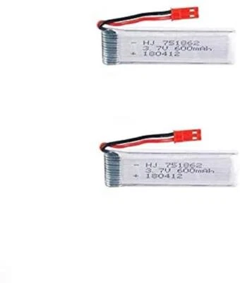 2x LiPo Akku 3.7V 600mAh für RC Drohnen | UDI U817, WLtoys V959 kompatibel - Bild 1 von 4