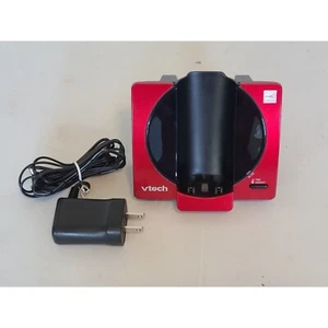 Base de teléfono inalámbrico rojo Vtech CS6919-16 y cable de alimentación adaptador de CA - Imagen 1 de 8