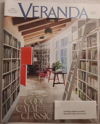 Veranda Jul Aug 23 FREE SHIPPING understated elegance NEW saving freedman home - Image 1 of 4