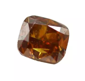 0.202 Ct Loose Natural Diamond Cushion Cut Brown Color Certified 3 x 2 MM Stone - Picture 1 of 8