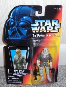 Figura de acción STAR WARS Power of the Force Han Solo in Hoth Gear 3,75" 1995 de colección - Imagen 1 de 4