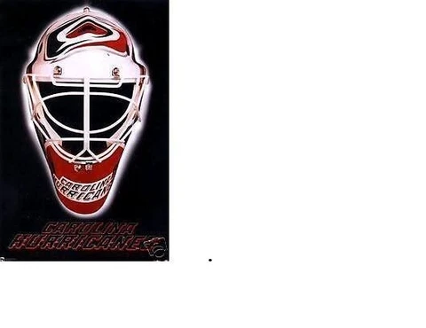 MINT 1997 CAROLINA HURRICANES NHL HOCKEY MASK POSTER no pinholes estate find NOS Cover