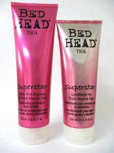 TIGI BED HEAD SUPERSTAR SHAMPOO 8.45 CONDITIONER 6.76 FÜR DICKES MASSIVES HAAR - Bild 1 von 2
