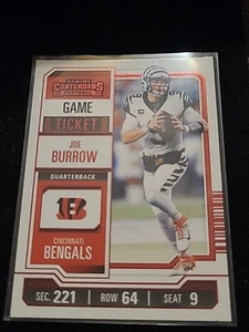 2023 Panini Contenders - Red Game Ticket #22 Joe Burrow - Picture 1 of 2