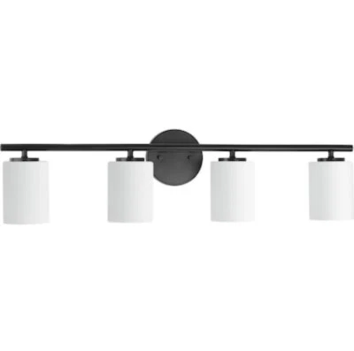 Progress Lighting Replay Collection 4 Light Bath Vanity Lighting Black P2160-31 - Image 1 of 4