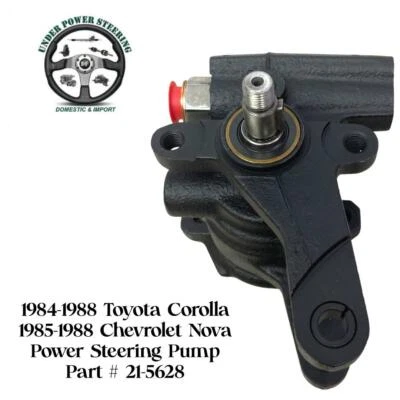 1984-1988 Toyota Corolla/ 1985-1988 Chevrolet Nova Power Steering Pump - Image 1 of 4