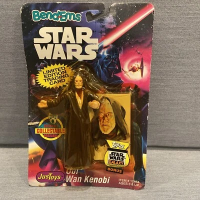 Star Wars Bend Ems Obi Wan Kenobi 1993 Factory Sealed New - Image 1 of 4