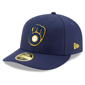 Men's New Era Navy Milwaukee Brewers Authentic Collection On-Field Low Profile - Picture 1 of 5