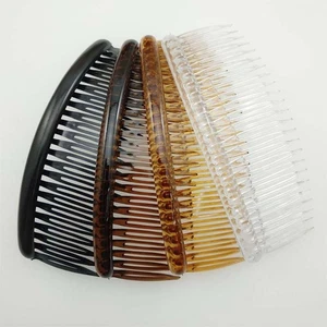 6 Craft DIy Plastic Large 24-Teeth Hair Clips Side Combs Pin Barrettes 5" Women - Picture 1 of 13