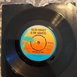BOB MARLEY & THE WAILERS "WAITING IN VAIN" 45 RPM VINYL SINGLE 1977 VG+ - Foto 1 di 2