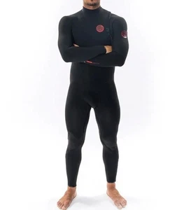RIP CURL Men's 3/2mm E7 FLASH BOMB FUSION ZIP FREE Wetsuit - Black - Large - NWT - Picture 1 of 5