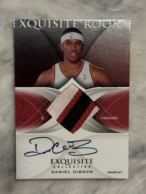 2006 Upper Deck Exquisite Collection Daniel Gibson Rookie Patch Auto /225 #78 - Image 1 of 2
