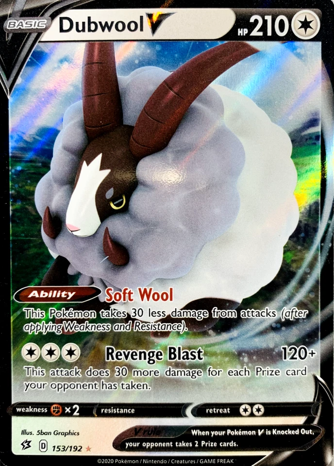 Dubwool V 153/192 Swsh02: Rebel Clash Holo - Image 1 of 1