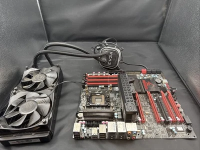 Placa madre X58 Classified 3 Intel LGA 1366 141-GT-E770 con ventilador CPU Evga Foto 1 de 4