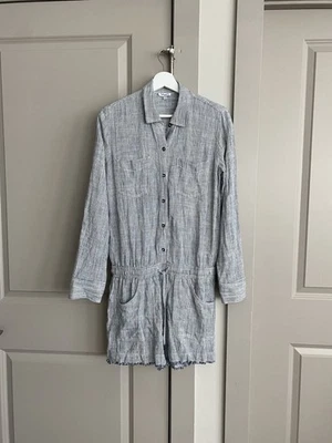 Splendid Women’s Railroad Striped Romper S - Image 1 of 4