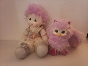 1985 Wonder Whims Doug & Debby Henning's Purple Owl Moonglow Plush Lot of 2 - Picture 1 of 20