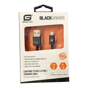Cable Lightning a USB de 6 pies certificado MFi BLACKARMOR para iPhone / iPad / iPod - Imagen 1 de 2