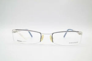 Gafas Davidoff Vintage 95029-310 De Titanio Azul Plata Halbrand NOS - Imagen 1 de 6