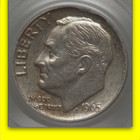1965 PCGS AU55 SILVER 10C 11 KNOWN R THAN 1943 CU 1C ROOSEVELT DIME 1965 PCGS AU55 SILVER 10C 11 KNOWN R THAN 1943 CU 1C ROOSEVELT DIME