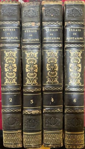 1820 Amaury Duval Michel De Montaigne Essais de Montaigne 4 vols Philosophy - Picture 1 of 5