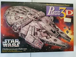 STAR WARS MILLENNIUM FALCON 3D FOAM BACKED PUZZLE 857 PIECES MILTON BRADLEY - Picture 1 of 4