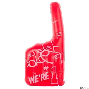 U. S. Toy Game Day Number One Champion Hand 16" Inflatable Toy, Red, 12 Pack - Picture 1 of 2