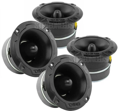 4x DS18 PRO-TWX4 Bullet Super Tweeters 2240 W 4 ohmios coche 4,5" negro altavoces bocina Foto 1 de 4