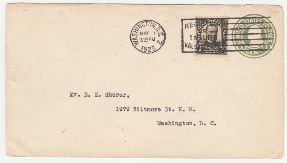 1922 US SC# 559 7ct WASH. DC VF FDC  CV$ 185.00 - Image 1 of 1
