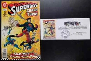 Superboy (1994) #58 SIGNED by Tom Grummett with Notarized Witness of Signature - Picture 1 of 5