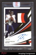 2021 Immaculate Collection #103 Justin Fields ROOKIE PATCH AUTO RPA 68/99 RC
