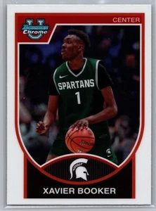 Xavier Booker Insert Michigan State 2023-24 Bowman University Chrome Basketball - Picture 1 of 2