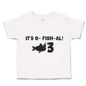 Toddler T-Shirt It Is A Fish All 3 Birthday Cap Style A Cotton Sea Life Clothes - Picture 1 of 18