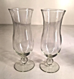 Menge 2 Hurricane Klarglas Vase Dekor Design Klassisch Sockel Sockel 8,25" - Bild 1 von 6
