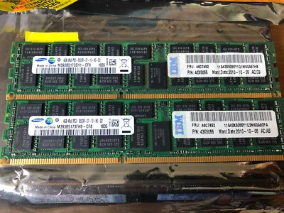 16GB total 4x 4gb IBM Samsung 4Ex8 PC3-8500R DDR3 ECC Server Memory RAM  - Image 1 of 3