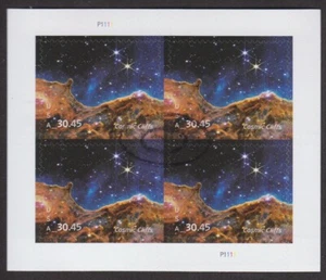 CANCELED POSTAL COUNTERFEIT SHEETLET FOR STUDY $30.45  Cosmic Cliffs Express - Picture 1 of 1