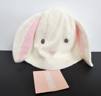 NWT GYMBOREE Knit Lined Bunny Hat Easter Size Infant 6 - 12 Months  - Image 1 of 4