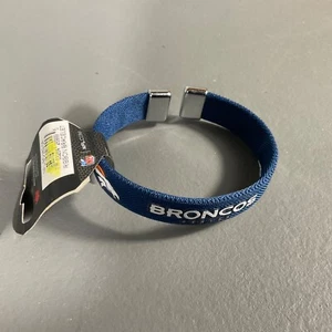 Denver Broncos High Quality Ribbon Bracelet Cuff Jewelry Team Logo NFL Football - Picture 1 of 24
