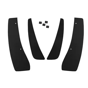 Mud Flaps for 1997-2004 Corvette C5 BLACK Front & Rear Slim Splash Guards - Picture 1 of 4